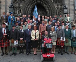 The Flodden 500 Service at St Giles, Edinburgh.