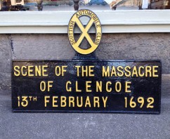 Glencoe Plaque Found in Edinburgh Antique Shop